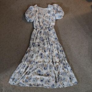 Moon River Floral Milkmaid Dress